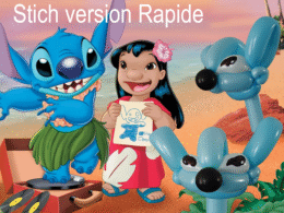 Tutoriel Stitch rapide Ballons