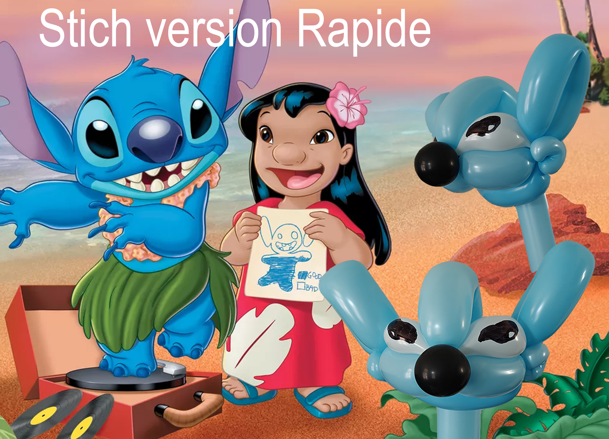 Tutoriel Stitch rapide Ballons